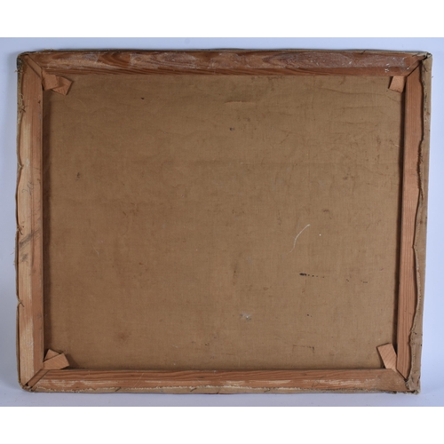 6 - European School (C1960) Oil on canvas, African scene. 72 cm x 58 cm.