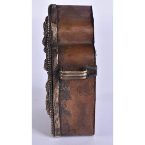 719 - A TIBETAN BUDDHIST SHRINE. 9.5 cm x 7.5 cm.
