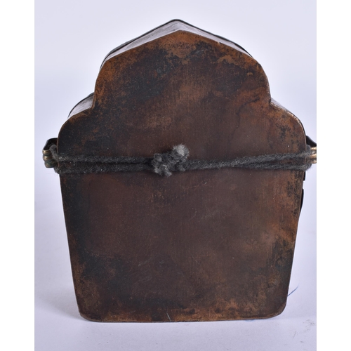 719 - A TIBETAN BUDDHIST SHRINE. 9.5 cm x 7.5 cm.
