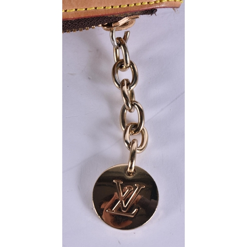 730 - A LOUIS VUITTON LEATHER BAG. 42 cm x 28 cm.