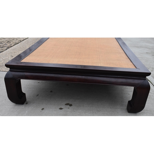 748 - A FINE AND LARGE CHINESE QING DYNASTY CARVED HONGMU DAY BED Ex Sotheby's, of monumental proportions.... 