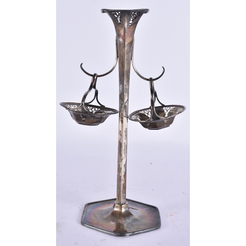 789 - A SILVER EPERGNE. 136 grams.  22.5 cm high.