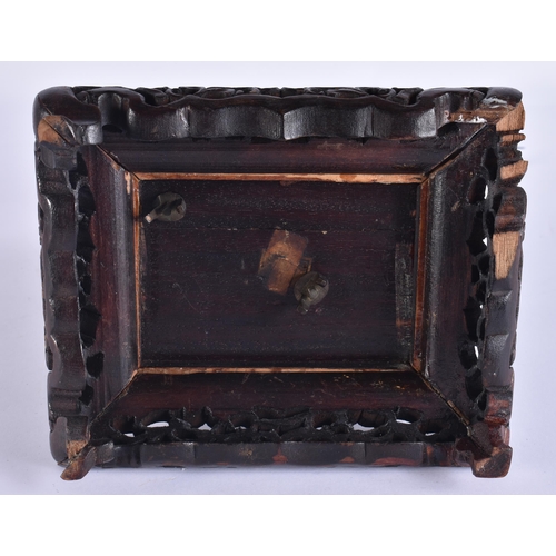 80C - A 19TH CENTURY JAPANESE MEIJI PERIOD BRONZE OKIMONO modelled as a male with a speared bird. Bronze 2... 