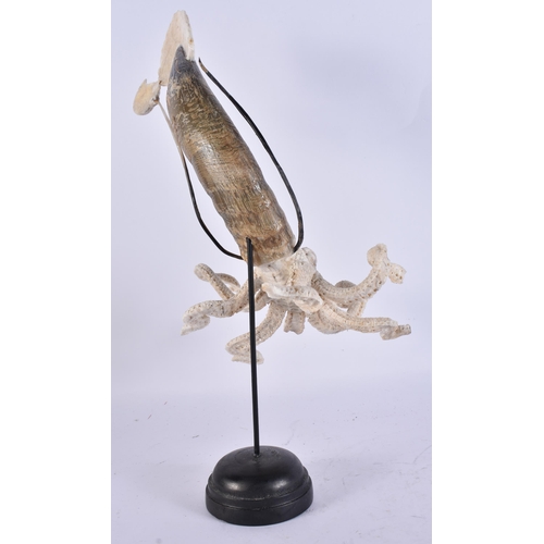 927 - A LARGE STAG ANTLER HORN OCTOPUS. 36.5 cm high.