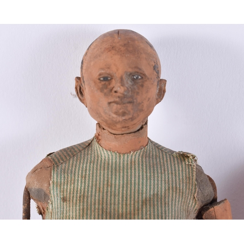 93 - AN UNUSUAL PAIR OF 19TH CENTURY INDIAN COMPANY BOMBAY SCHOOL FIGURES. 30 cm long.