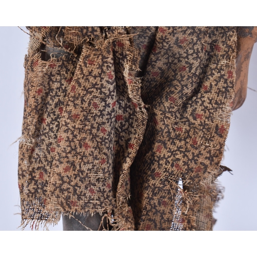 93 - AN UNUSUAL PAIR OF 19TH CENTURY INDIAN COMPANY BOMBAY SCHOOL FIGURES. 30 cm long.