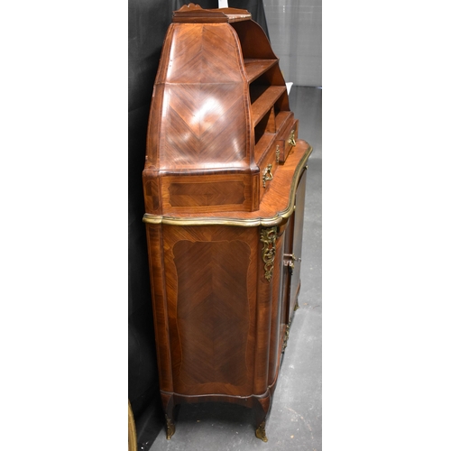 937 - A FINE 19TH CENTURY FRENCH KINGWOOD AND ORMOLU CABINET by Maison Krieger, with beautiful sunburst ve... 