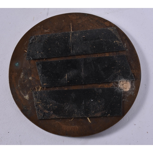 1005 - WW1 Death Plaque, John Alfred Hibberd. 12 cm wide.