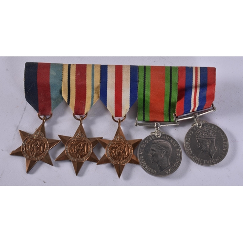 1010 - WW2 Mounted Medal Group Inc. Africa, France & Germany Stars Etc. (qty)