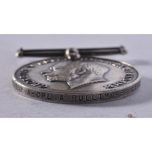 1013 - 3 x WW1 War Medals - Leicestershire, East Yorkshire, Army Service Corps. (3)