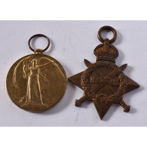 1019 - WW1 1914-15 Star Trio Named- Ps-8371 Pte D. Metcalfe R. Fus. (2)