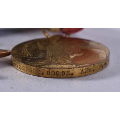 1031 - WW1 1914-15 Star Trio TZ2973 C.DODDS A.B.R.N.V.R. (3)