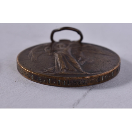 1032 - 4 x WW1 Medals Inc. 1914-15 Star, Victory Medal Etc. RN, RMLI, RFA. (4)