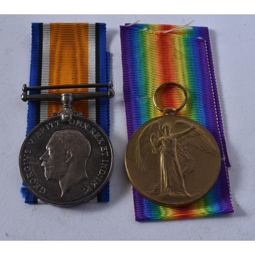 1035 - WW1 Medal Pair 55784 Pte. E.B. Wade. MGC.
