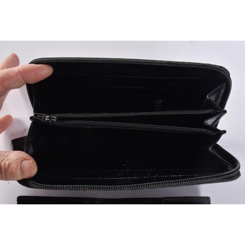 1054 - Pair of Prada Purses/Wallets in Black Leather. (2)