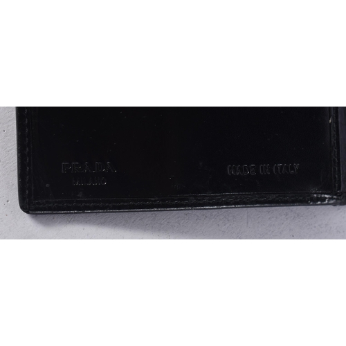 1054 - Pair of Prada Purses/Wallets in Black Leather. (2)