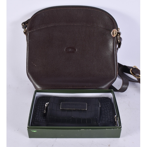 1056 - Longchamp Cross Body Bag & Boxed Purse / Wallet. (2)