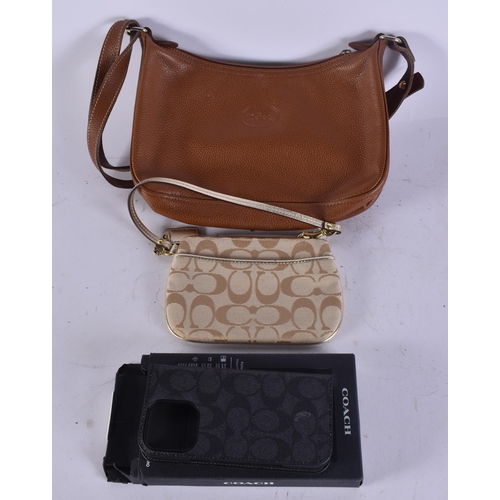 1059 - Longchamp Crossbody Handbag w/Coach Coin purse/Pouch iPhone 16 Pro Case. (3)