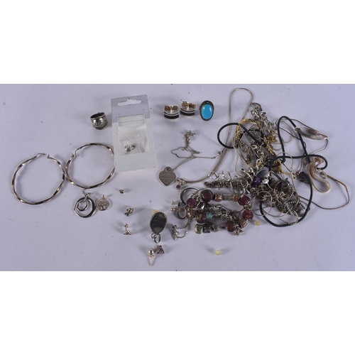 1075 - SILVER JEWELLERY. 210 grams overall. (qty)