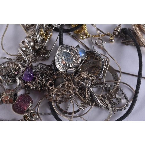 1075 - SILVER JEWELLERY. 210 grams overall. (qty)