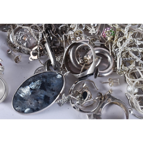 1076 - SILVER JEWELLERY. 400 grams overall. (qty)