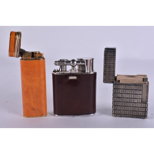 1082 - CARTIER, DUNHILL AND ST DUPONT LIGHTERS. (5)
