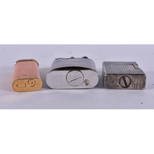 1082 - CARTIER, DUNHILL AND ST DUPONT LIGHTERS. (5)