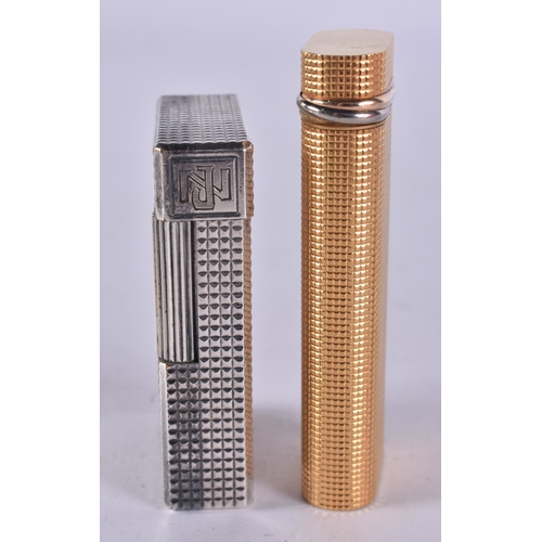 1082 - CARTIER, DUNHILL AND ST DUPONT LIGHTERS. (5)