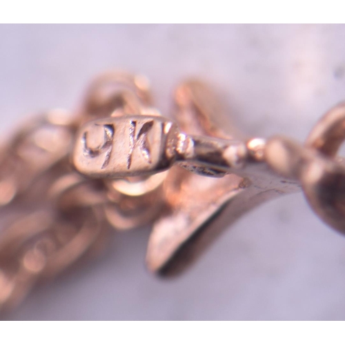 1140 - 9ct gold heart opal pendant necklace (1.2g). 46 cm long, pendant 1.5 cm x 1 cm.