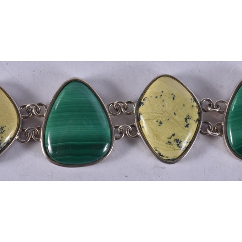 1255 - Collection of Sterling Silver Gemstone Bracelets inc. Whitney Kelly x 3 (67g).