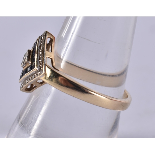 1267 - A 9CT GOLD RING. 2.5 grams. P.