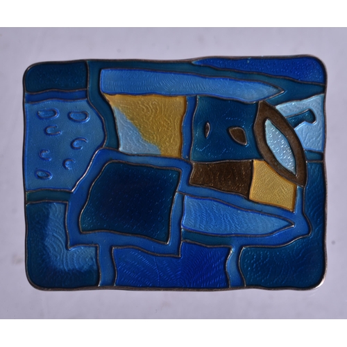1354 - A DAVID ANDERSEN STERLING SILVER AND ENAMEL BROOCH. Stamped David Anderson Norway Sterling 15.7 gram... 