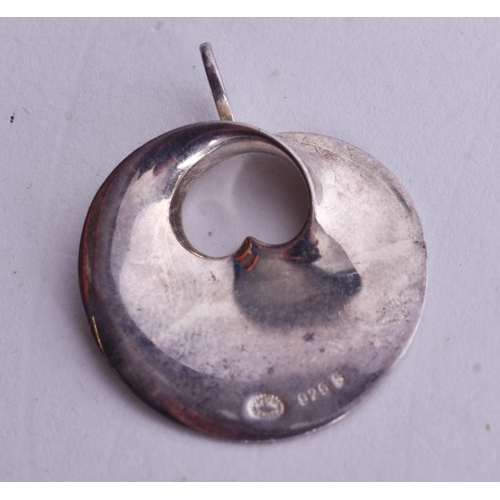 1401 - Collection of Sterling Silver Georg Jensen Jewellery inc. Necklace, Pendants x 2 (18g).