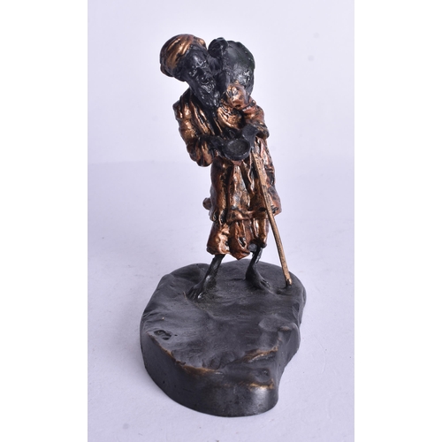 1516 - Austrian Model of an Arab Carrying a Water Jar.  8.5cm x 8.5cm x 4.7cm