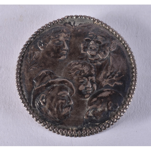 1672 - A Sterling Silver Hinged Lid Box.  4.5cm x 1cm, weight 26.3g