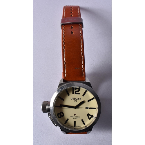 1688 - U-Boat IFO Left Hook Automatic Classico Watch with Exhibition Back.  Working, 5.3cm incl crown