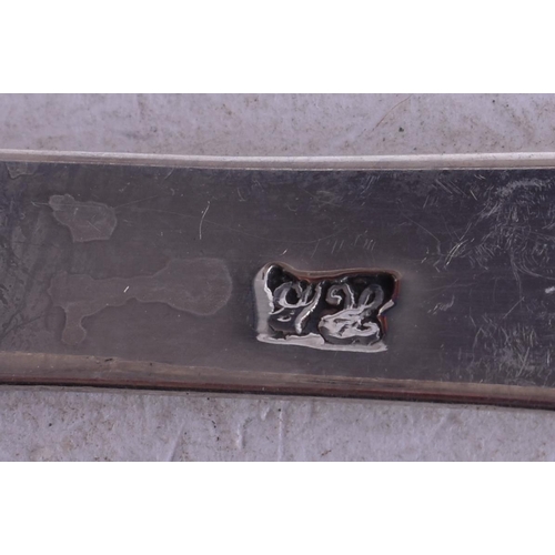 1797 - Two Georgian Silver Sugar Tongs by Hester Bateman.  Rubbed Hallmarks.  Largest 14.2cm x 4.5cm, total... 