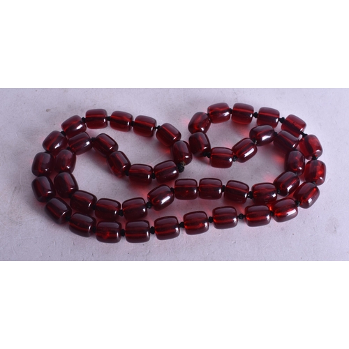 1807 - A Bead Necklace.  Largest Bead 11mm. Length 71cm, weight n58g