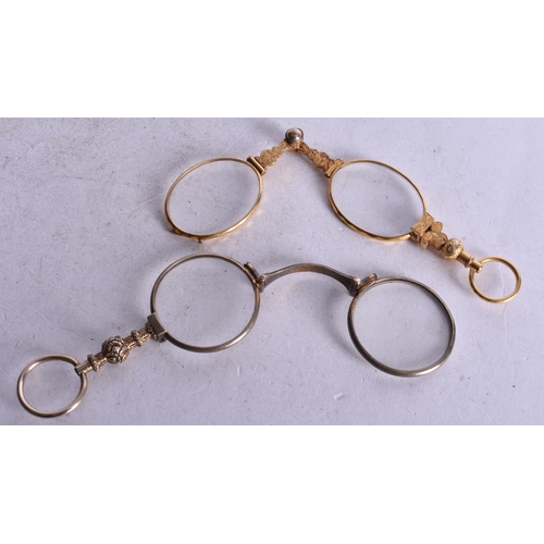 1873 - Two Pairs of Lorgnettes.  Longest 13cm (2)