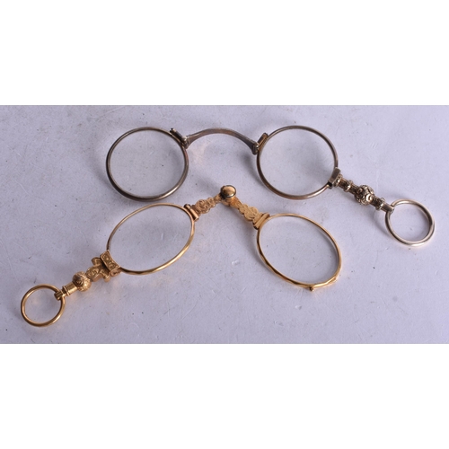 1873 - Two Pairs of Lorgnettes.  Longest 13cm (2)