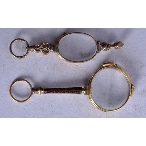 1887 - Two Pairs of Lorgnettes.  Longest 10.5cm (2)