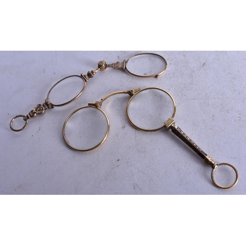 1887 - Two Pairs of Lorgnettes.  Longest 10.5cm (2)