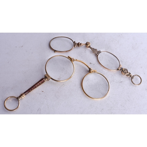 1887 - Two Pairs of Lorgnettes.  Longest 10.5cm (2)