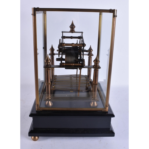 1905 - A CONGREVE SKELETON CLOCK. 42 cm high.