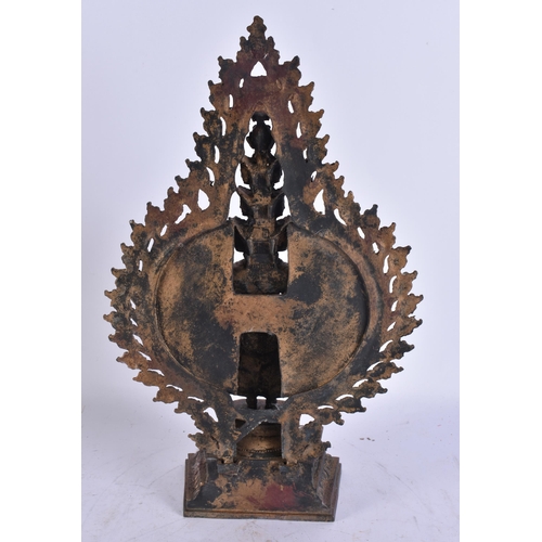 1916 - A LARGE TIBETAN MULTI ARM DEITY. 40 cm x 18 cm.