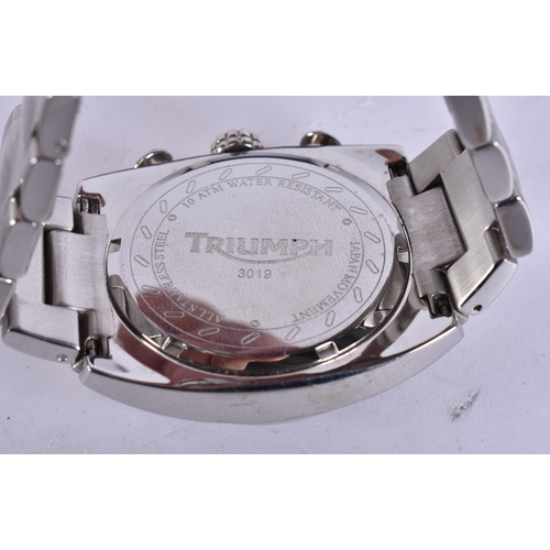 1917 - TWO TRIUMPH WRISTWATCHES and a Hamilton wristwatch. Untested. (3)