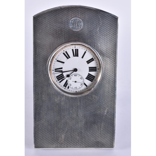 1962 - AN ANTIQUE SILVER CASED WATCH. 438 grams overall. 17 cm x 10 cm.