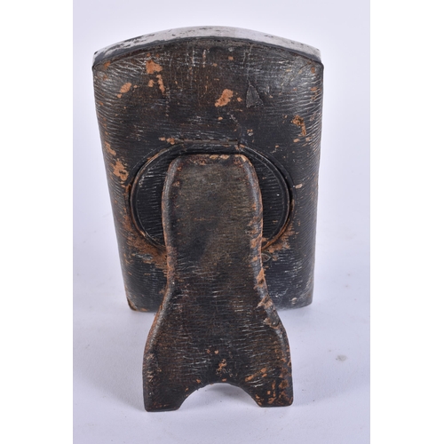 1962 - AN ANTIQUE SILVER CASED WATCH. 438 grams overall. 17 cm x 10 cm.