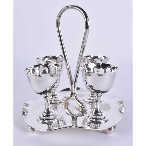 1999 - A Collection of Silver Plate items including 2 Covered Serving Dishes, Egg Cruet, 2 Cream Jugs, 2 Di... 