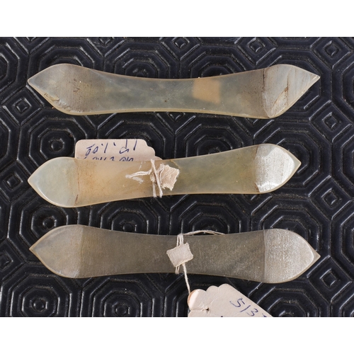 2016 - ASSORTED 19TH CENTURY CHINESE JADE including rings, hair slides etc. (qty)